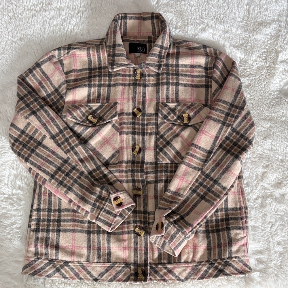 KUT From theKloth ,size XL,Plaid Button-Up Jacket - Picture 17 of 17